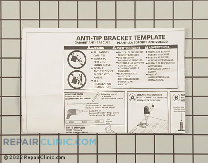 Anti-Tip Bracket 5304413730 Alternate Product View