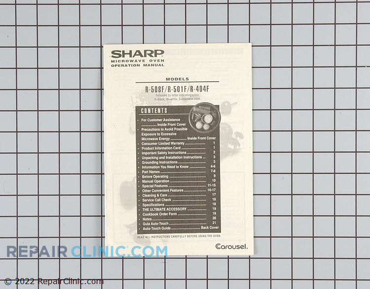 TINSEB297MRK0 Owner's Manual