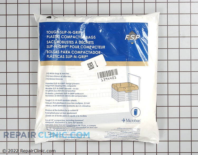 GE WX60X1 Genuine OEM Universal Trash Compactor Bags for GE Trash Compactors