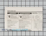 Tech Sheet - Part # 1446919 Mfg Part # W10082651