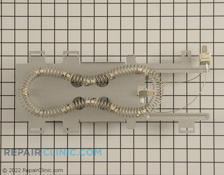 Dryer heating element. If the dryer no longer heats then the heating element may have failed, but it is not the most common cause. The most common cause for a dryer to stop heating is a blown thermal fuse.