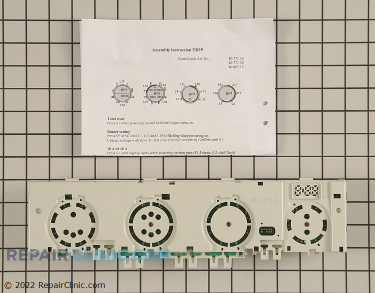 8077130 User Control and Display Board