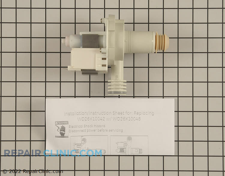 Drain and pump assembly - Item Number WD26X10048