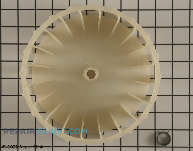 Dryer blower wheel for exhaust with clamp - Item Number Y303836