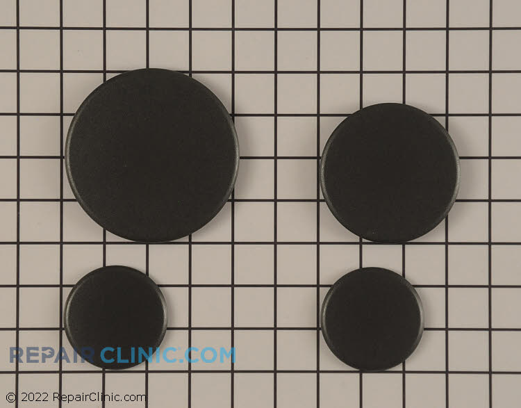Kitchenaid Double Oven Gas Range Burner Cap Set Replacement WPW1