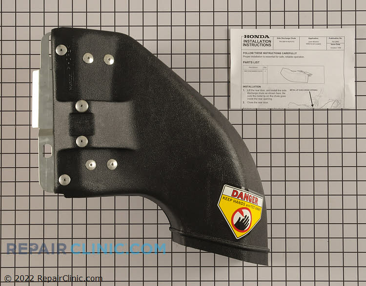 Lawn Mower Grass Chute 06814VG4010 Honda Grass Chute Repair Clinic