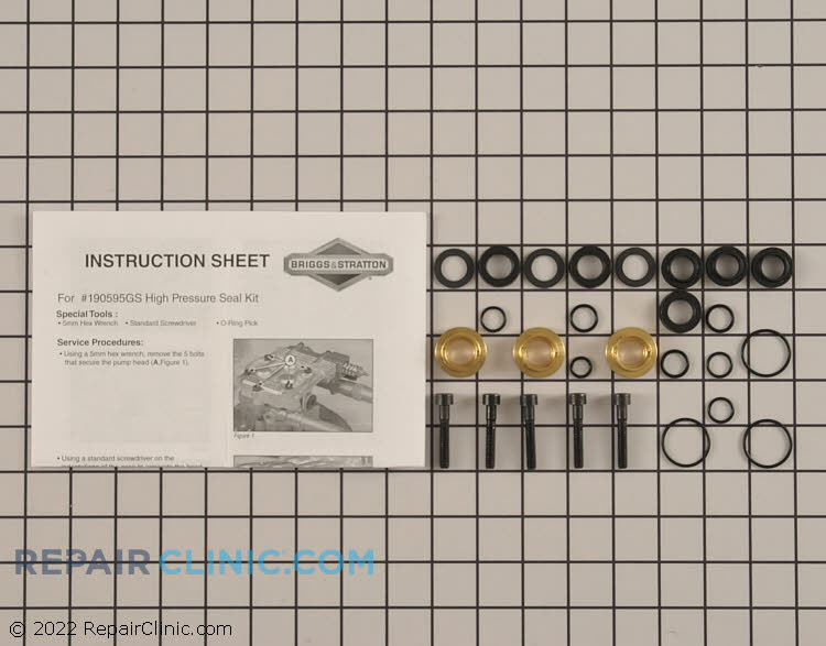 Pressure Washer Seal Kit 190595GS Briggs & Stratton Seal Kit Repair