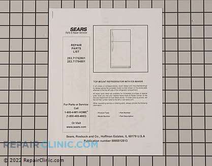 Parts Catalog 5995512513 Alternate Product View