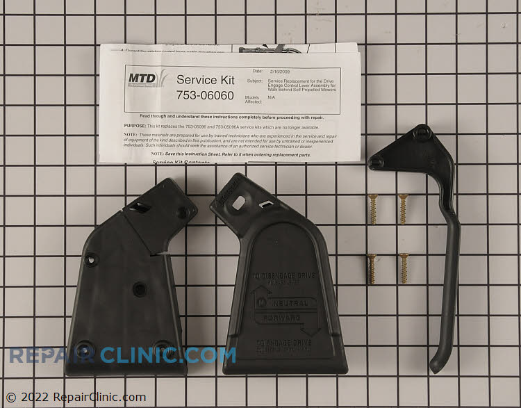 Lawn Mower Handle 75306060A Fast Shipping Repair Clinic