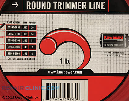 Trimmer Line 99969-6098 Alternate Product View