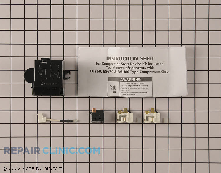 Refrigerator Relay and Overload Kit 8201769 Whirlpool Relay and