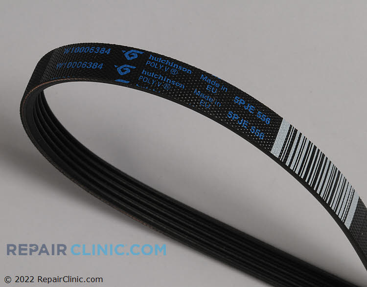 Washer main drive belt - Item Number WPW10006384