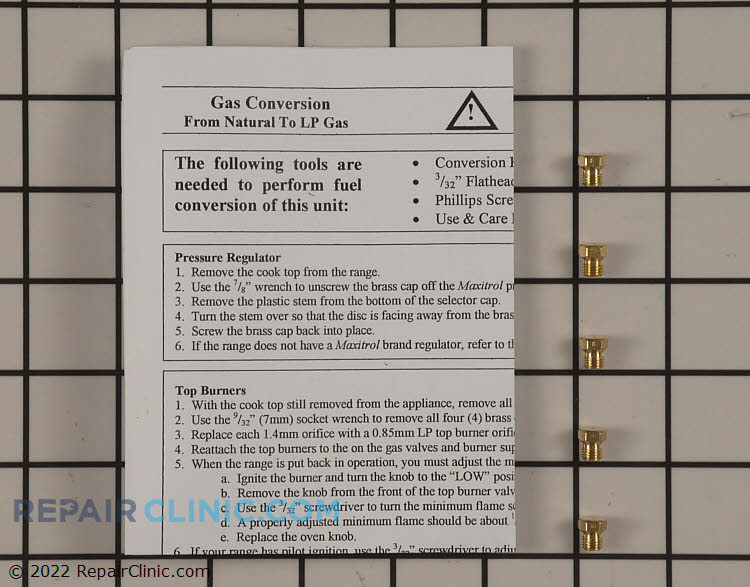 Range/Stove/Oven Conversion Kit 7552 Fast Shipping Repair Clinic