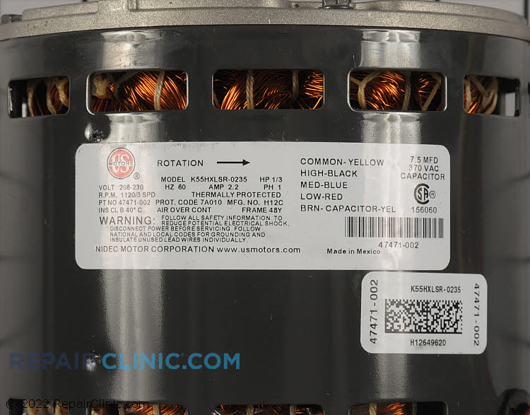 Fan Motor R47471-002 Alternate Product View