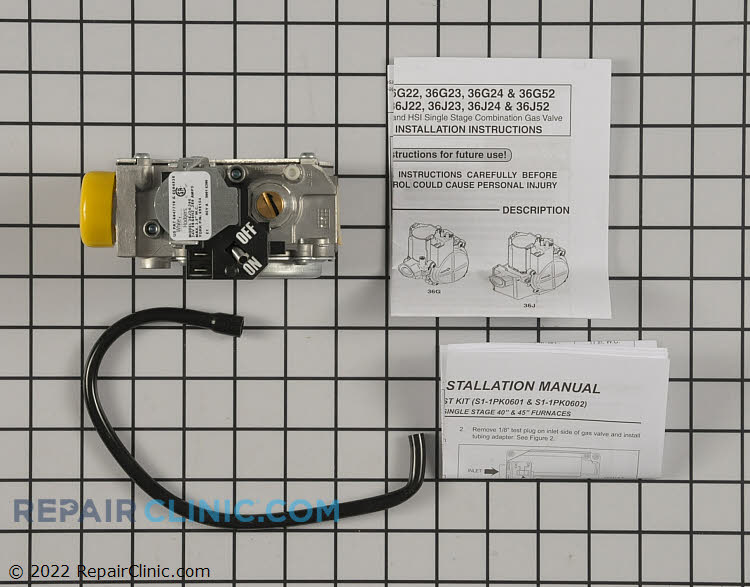 Gas valve kit