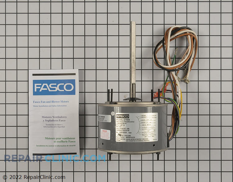 Condenser Fan Motor D7909 Fast Shipping