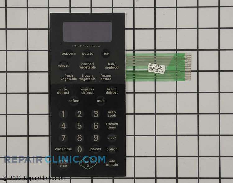 Microwave Touchpad 3506W1A772B Fast Shipping Repair Clinic