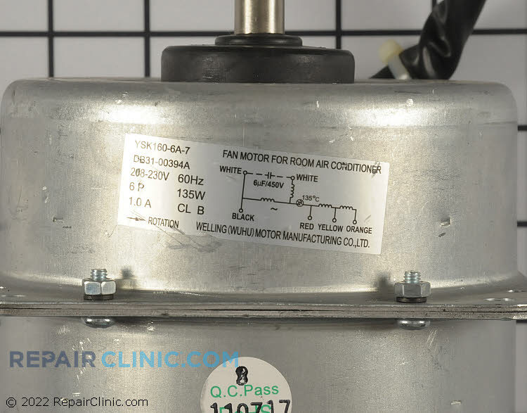 Air Conditioner Fan Motor DB3100394A Fast Shipping Repair Clinic