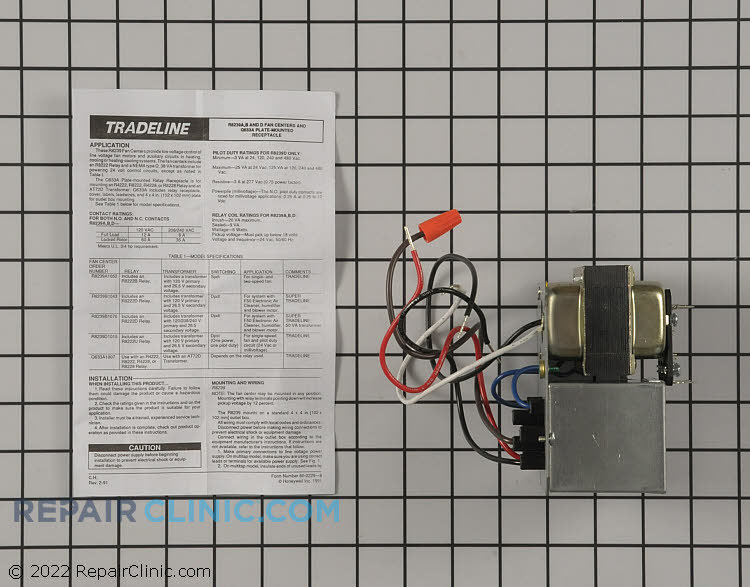 Fan Switch - R8239A1052 | Fast Shipping - RepairClinic.com r8239a1052 wiring diagram 
