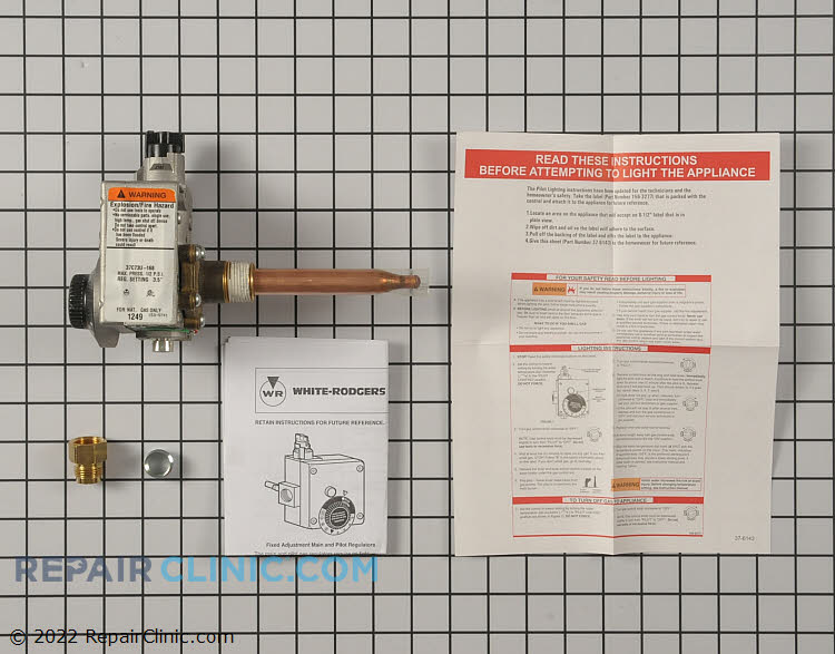 Gas water heater replacement valve & thermostat kit