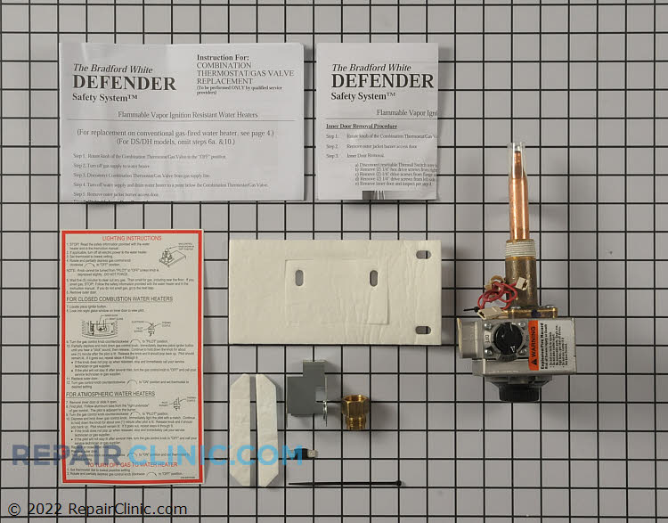 Water Heater Gas Valve Assembly 265-46181-01 | Bradford White Gas Valve  Assembly - Repair Clinic