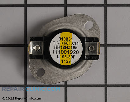 Flame Rollout Limit Switch HH18HZ195 Alternate Product View