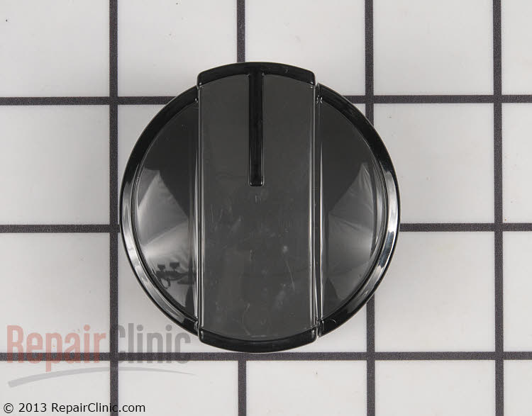 Surface burner control knob, black
