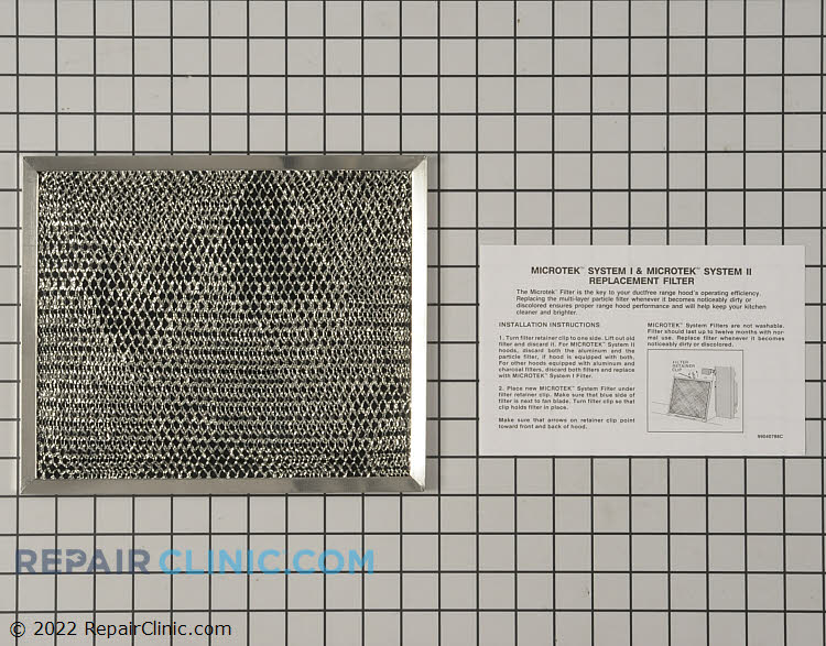 Range/Stove/Oven Filter WB2X8591 GE Filter Repair Clinic