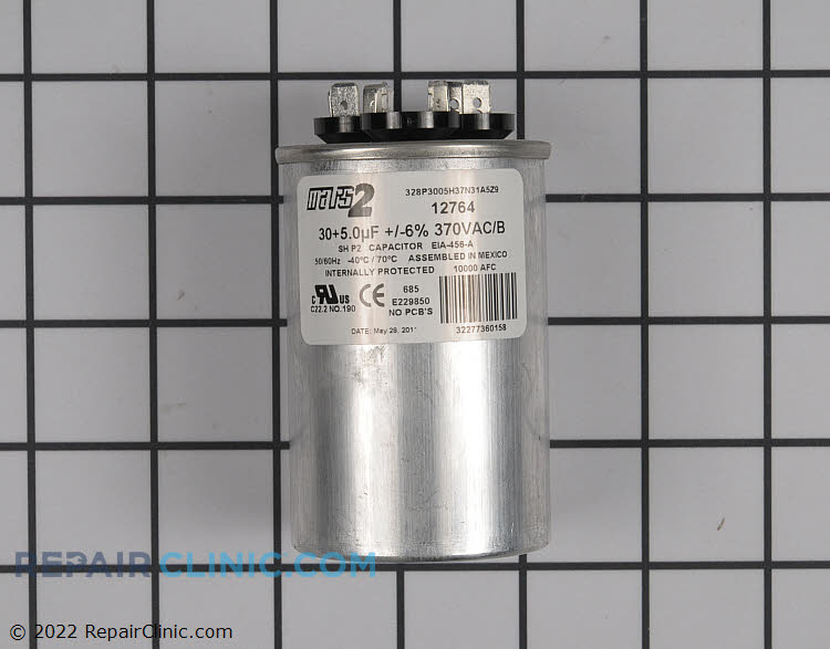 Heat Pump Dual Run Capacitor 89M70 Part | 89M70 - Repair Clinic