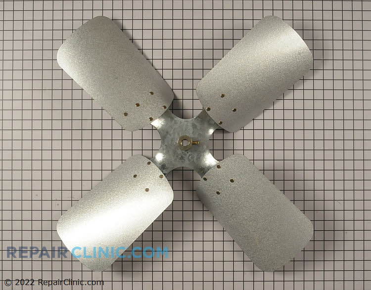 Condenser fan blade. CW 5/8" hub 4 blades