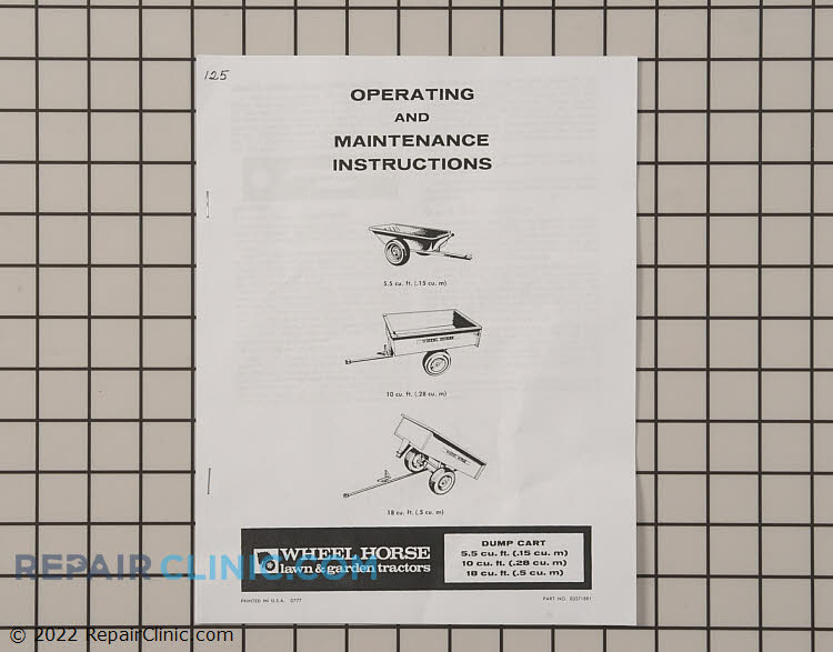 Wheel Horse Manuals, Care Guides & Literature | Repair Clinic