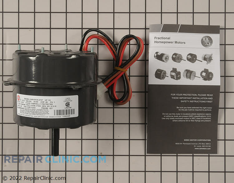 Heat Pump Condenser Fan Motor 1086485 ICP Condenser Fan Motor Repair Clinic