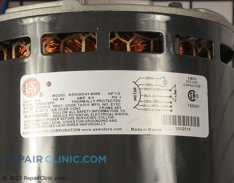 Blower Motor 1012514 Alternate Product View