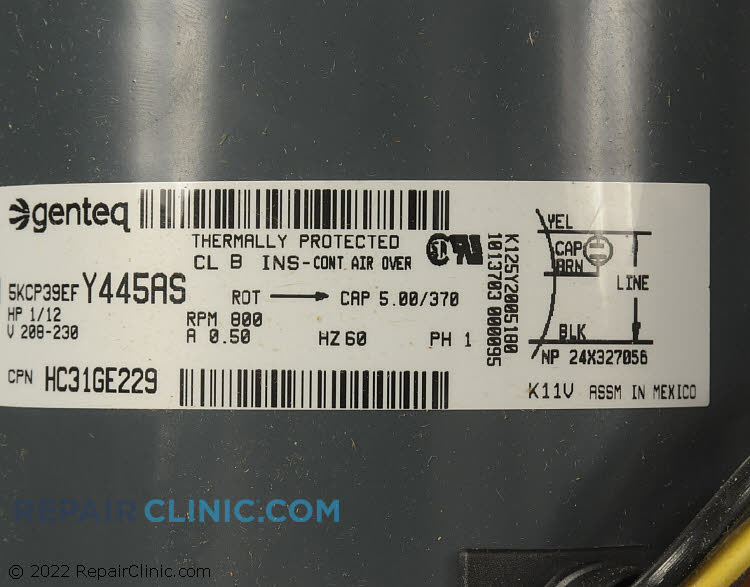 Condenser Fan Motor 1173716 Alternate Product View