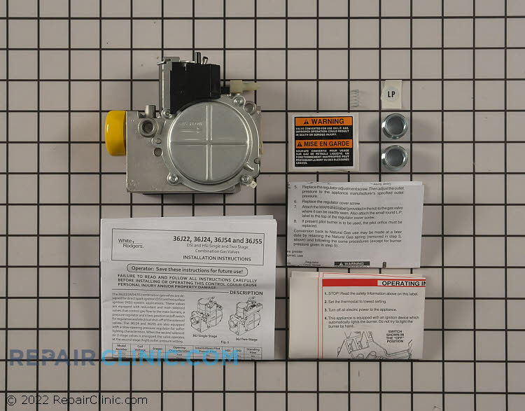 York Furnace Gas Valve Assembly Replacement S132544123000