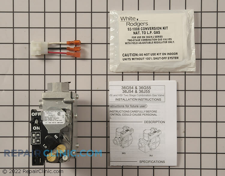 White Rodgers Furnace Gas Burner  Control Valve Replacement Parts Fast  Shipping at Repair Clinic