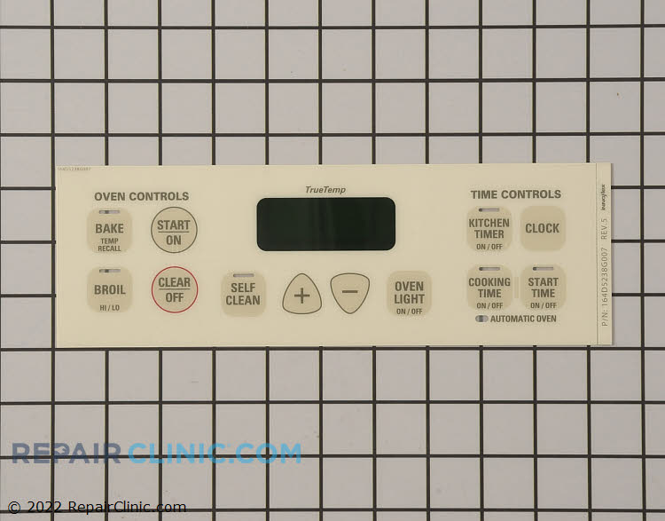 Range/Stove/Oven Overlay WB27T10514 GE Overlay Repair Clinic