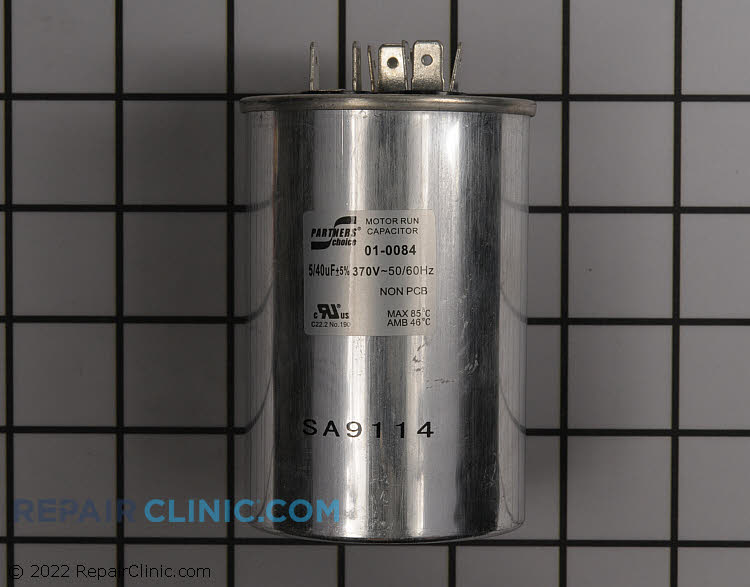 PARTNERS CHOICE 01-0084 DUAL RUN CAPACITOR 40/5/370 ROUND 