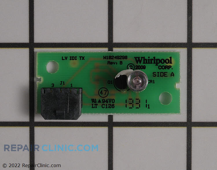 Emitter LED board for ice maker - Item Number W10870822