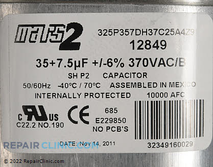 Dual Run Capacitor C33575L Alternate Product View