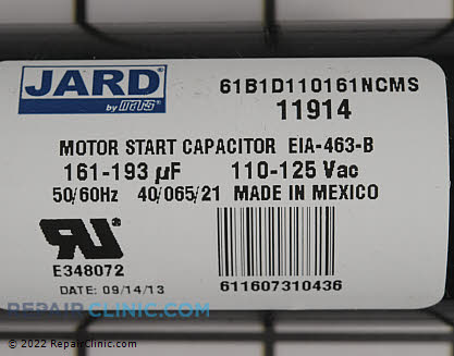Start Capacitor 11914 Alternate Product View