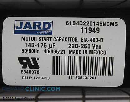 Start Capacitor 11949 Alternate Product View