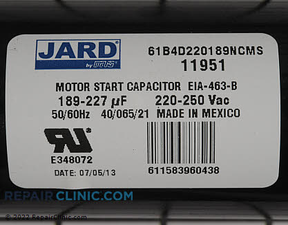 Start Capacitor 11951 Alternate Product View