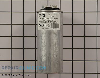 Dual Run Capacitor 70/5-370V ROUND Alternate Product View