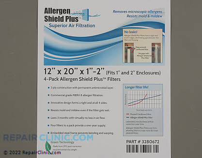 Air Filter PF3P122001AT-4 Alternate Product View
