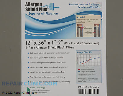 Air Filter PF3P123601AT-4 Alternate Product View