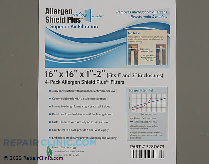 Air Filter PF3P161601AT-4 Alternate Product View