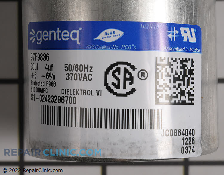 fromTOP 即購入okl Packaged Unit/RTU Dual Run Capacitor S1-02423296700 Part