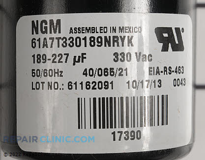 Start Capacitor S1-02425215700 Alternate Product View
