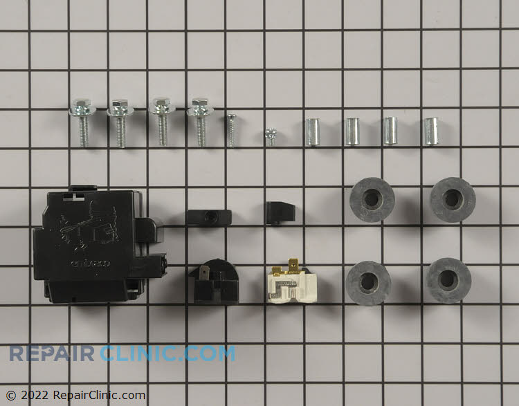 Freezer Relay and Overload Kit WR07X10126 Fast Shipping Repair Clinic